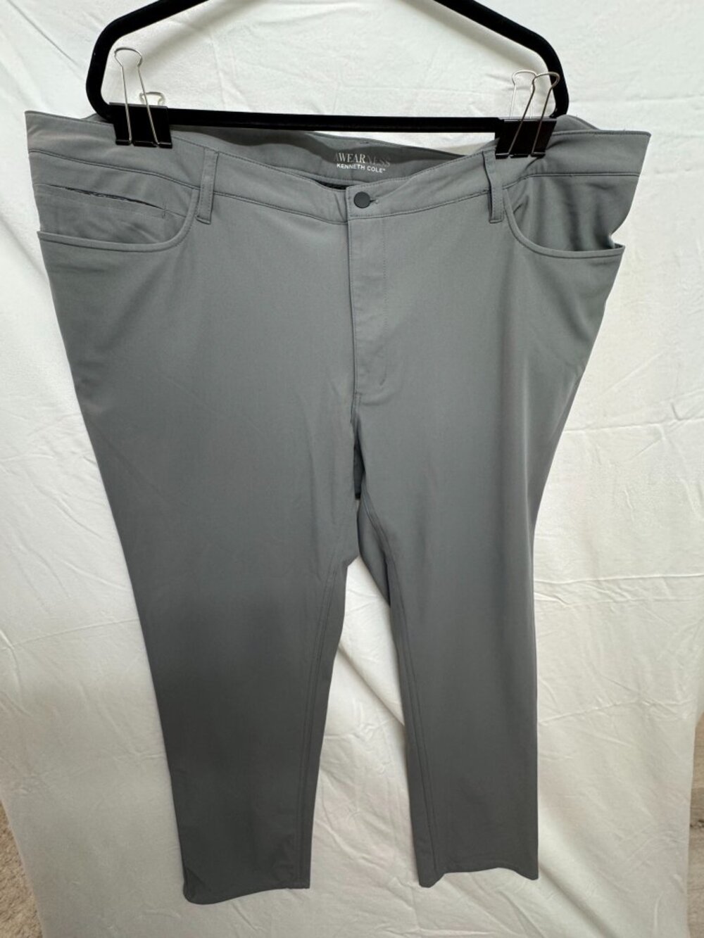 Kenneth Cole Awearness Men’s Gray Stretch Pants 44x30 NWT
